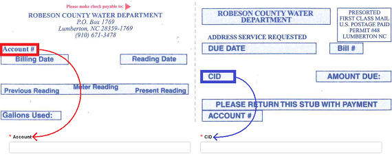 Robeson County Water Department Bill Pay